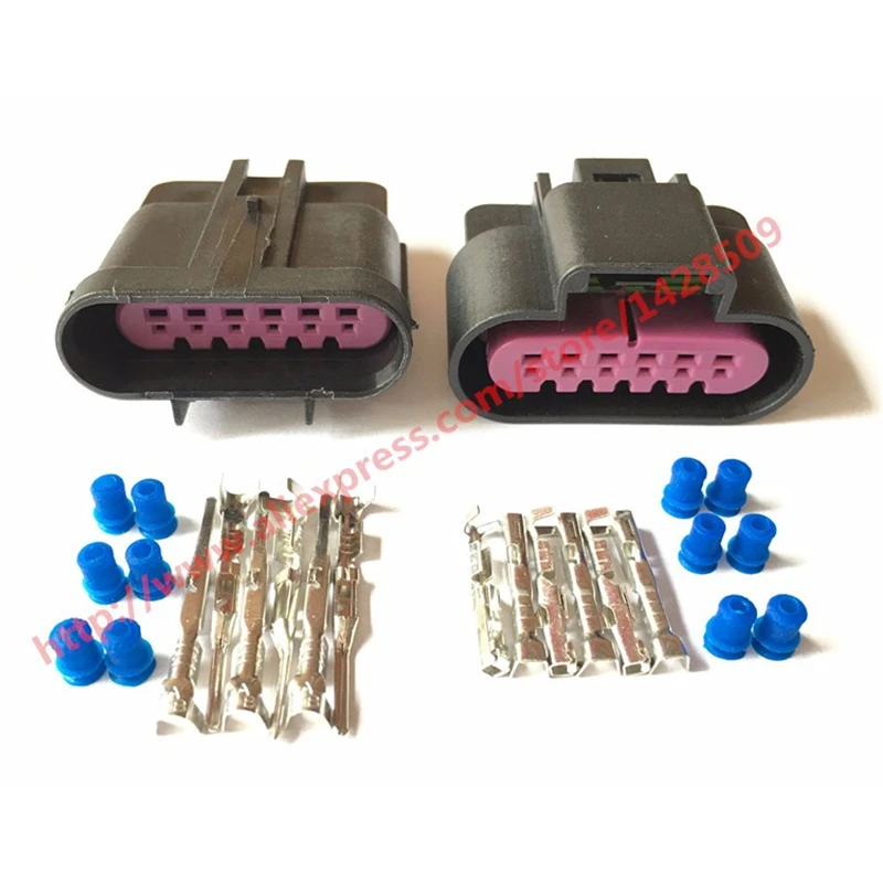 1 Pcs 6 Pin Waterproof Female Male Car Connector 15326829 15397577 For LS3 LS7 CTS-V Accelerator Pedal Position Sensor Plug