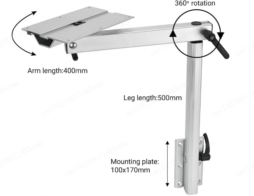 RV Yacht Rotating Table Leg Removable Hidden Foldable Telescopic Table Support for Camper Marine Interior