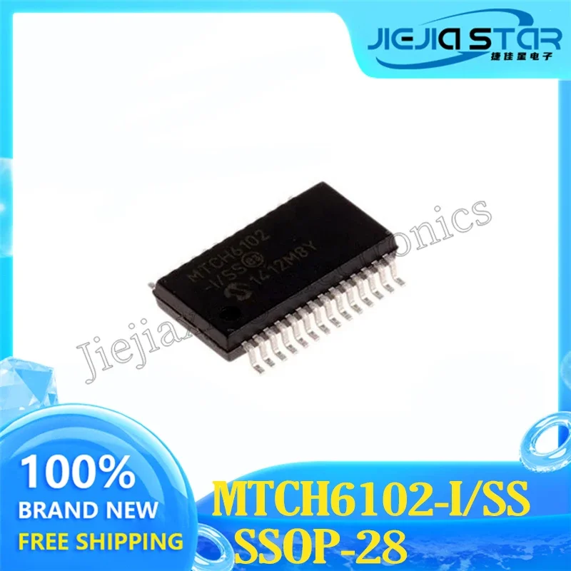 MTCH6102-I/SS MTCH6102 SSOP28 Capacitive Touch Sensor IC 100% brand new and original stock Electronics