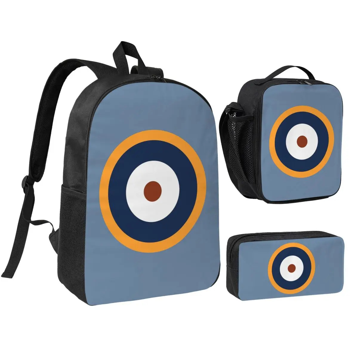 

The RAF Roundel Version Used During World War 2 Backpack BookBag School Bag Shoulder Bags 3ps Insulated Lunch Bag Pencil Case