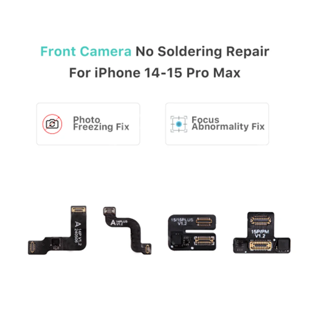 REFOX RP30 Front Camera Repair Module Tag-on Flex Cables Solve Camera Lag and Failure to Save Videos Caused by Non-original Came