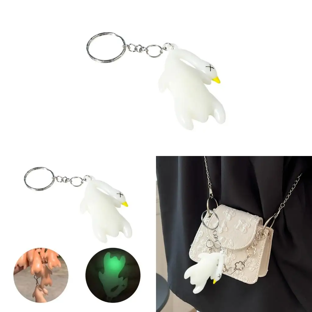  Color Changing Roast Duck Keychain Pendant Rearview Mirror Hanging Accessories