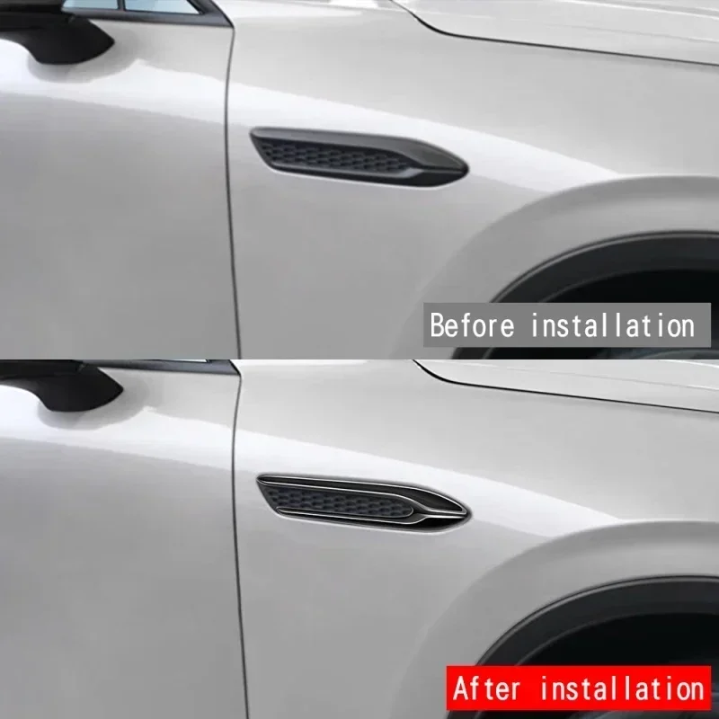 For Mazda CX-60 CX60 CX 60 2022 2023 2024 Front Air Flow Vent Fender Leaf board decorative sticker Side Wing  Air Vent Cover