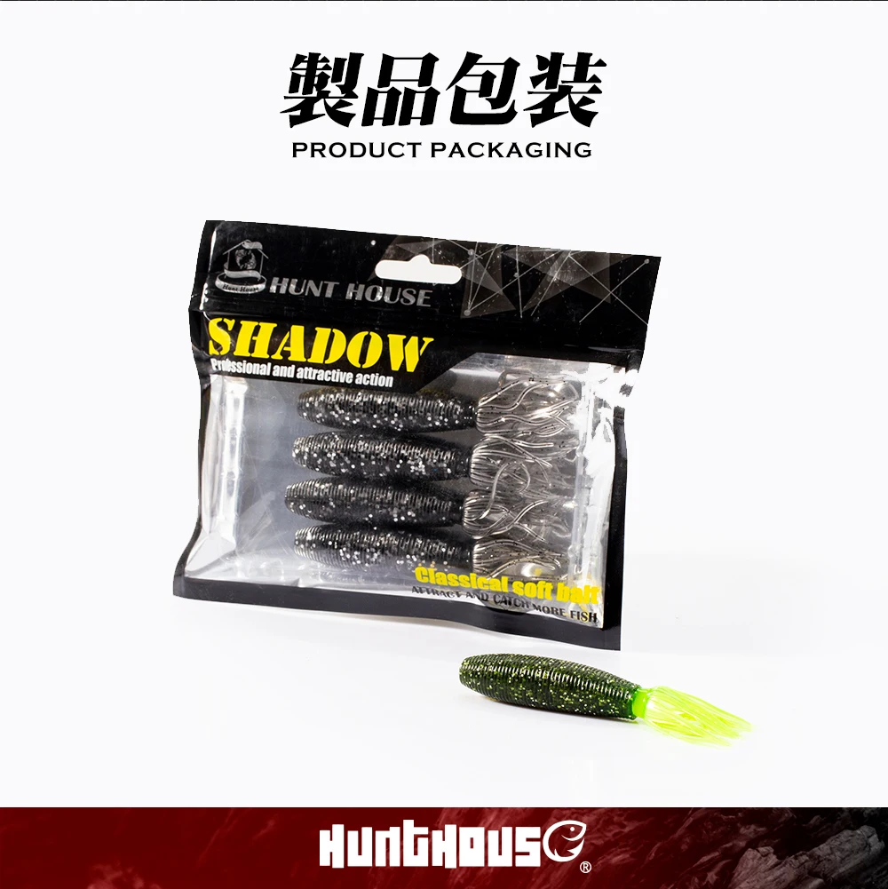 Hunthouse Fat Ika 100mm 10g Easy Shiner Shad Köder Weicher Angelköder Silikon Leurre Souple zum Angeln von Black Bass und Barsch LW233 – Detail 8