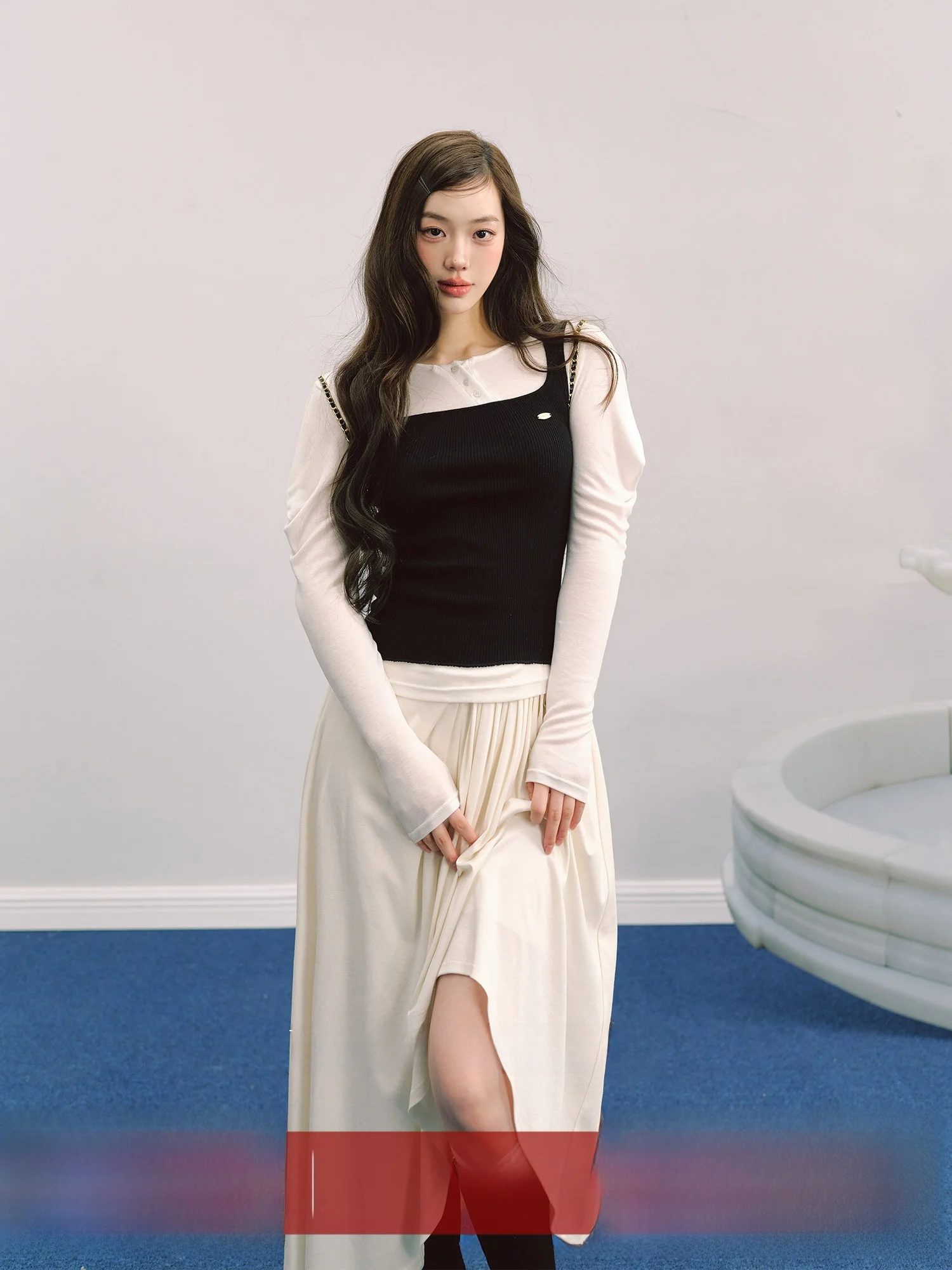 

Женский повседневный трикотажный топ La Lune Du Ciel с квадратным вырезом, облегающий, с укороченной спинкой, для ношения под одеждой