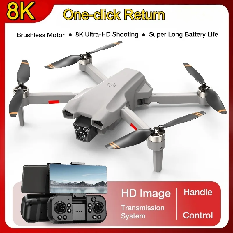 

Brushless Motor Drone Optical Flow Hovering 8K Aerial Photography Quadcopter Long Battery Life Drone One-click Return Aircraft