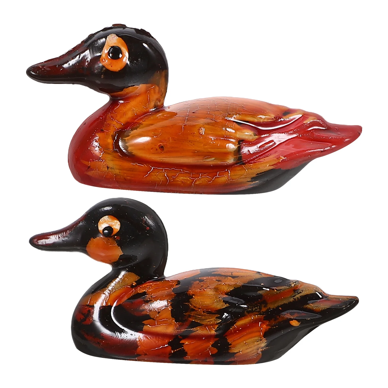 

1Pair Duck Decoration Resin Sculpture Romantic Desktop Love Birds Wedding Anniversary Home Decor Ornament