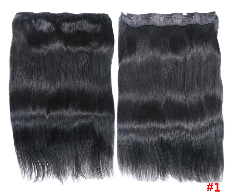 120g/Set Straight Clip in Human Hair Extension 10 inches with 5 clip Real Brazilian Remy Hairpiece Ombre Blonde Color For Women