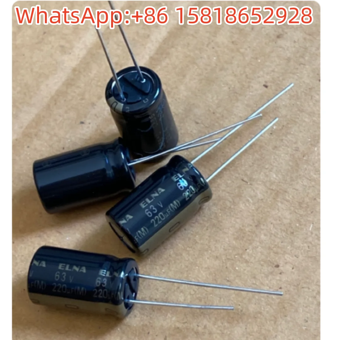 10pcs-220uf-63v-japan-elna-audio-capacitors-63v220uf-10-16-ra3-black-and-gold