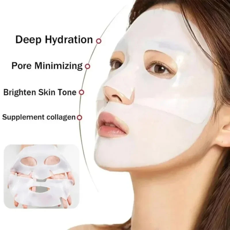 Box Absorbable Bio-Collagen Real Deep Moisturizing Mask Anti Aging Night Mask Firming Nourish Brightening Skin Care