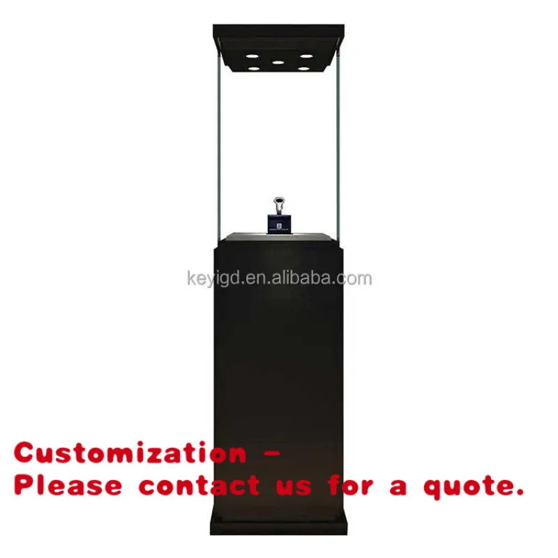 custom.Customize Jewelry Shop Floor Standing Glass Display Showcase With Storage Cabinet Watches