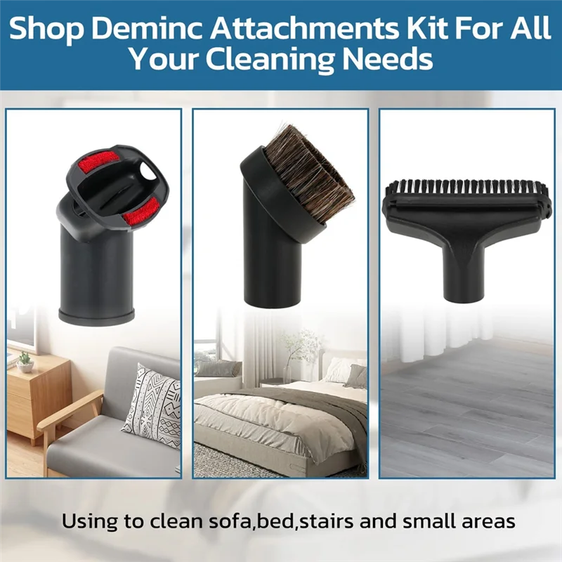 Household Cleaning Vacuum Cleaner Attachments for Shop Vac Universal Vacuum Hose Adapters Flexible Crevice Tool—A19G