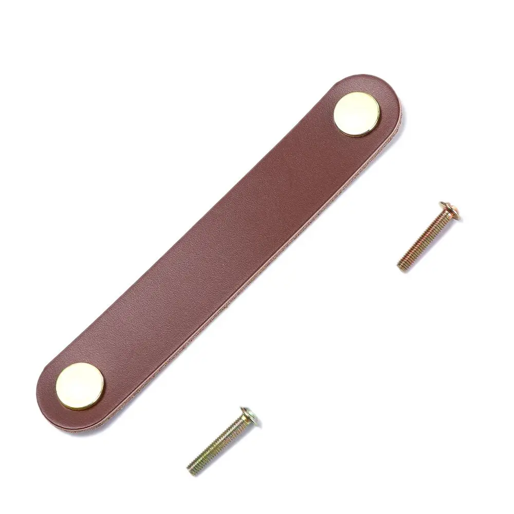 Children's Furniture Artificial Leather Soft Environmentally Hardware Door Pulls Drawer Handle Leather Handle Furniture Knobs
