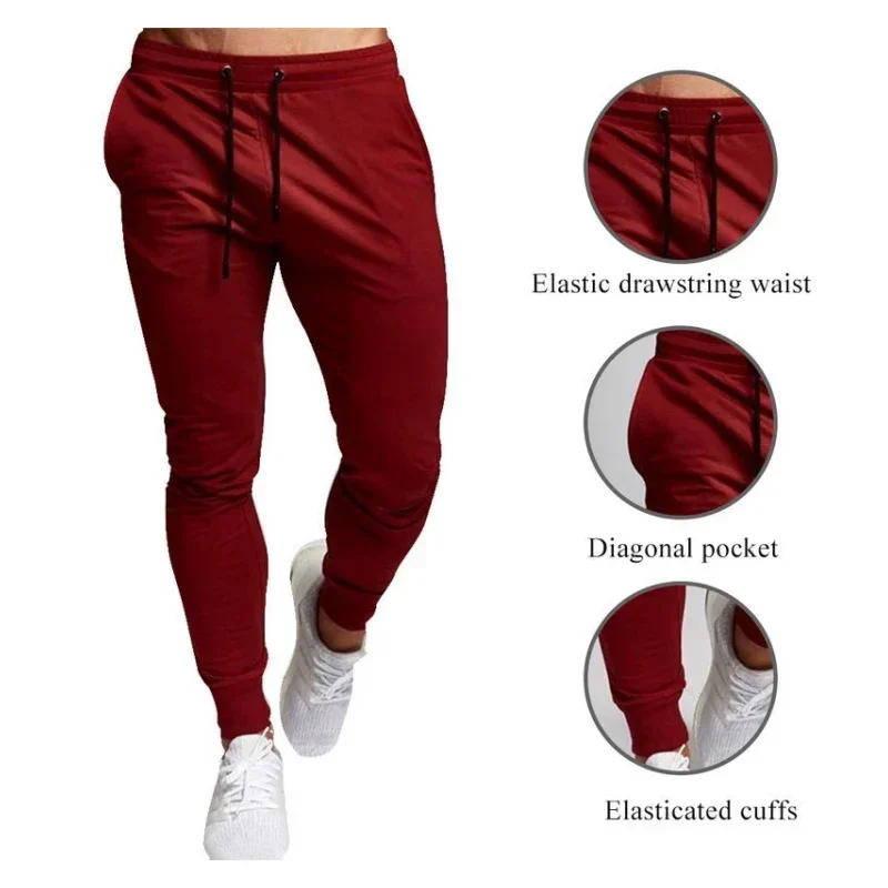 Pantaloni Casual pantaloni sportivi da jogging da uomo pantaloni sportivi Casual in vita elastica di grandi dimensioni vestiti larghi per il Fitness