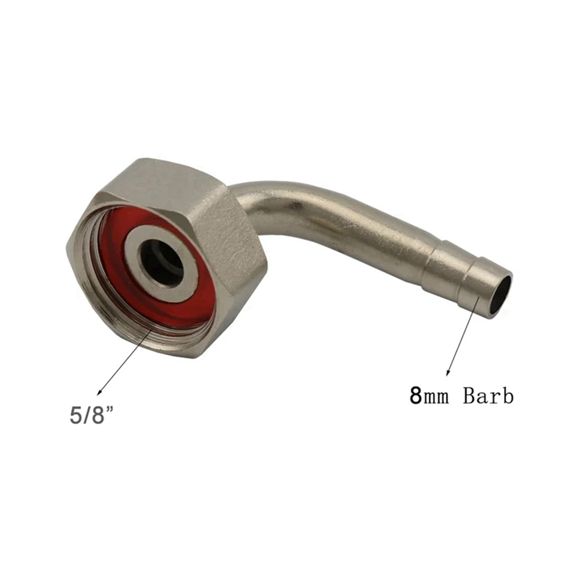 Draft Beer Shank Tail Piece Elbow Nut Gasket Kit Beer Brewing Tap Faucet Shank Adapter Accessories-A84M