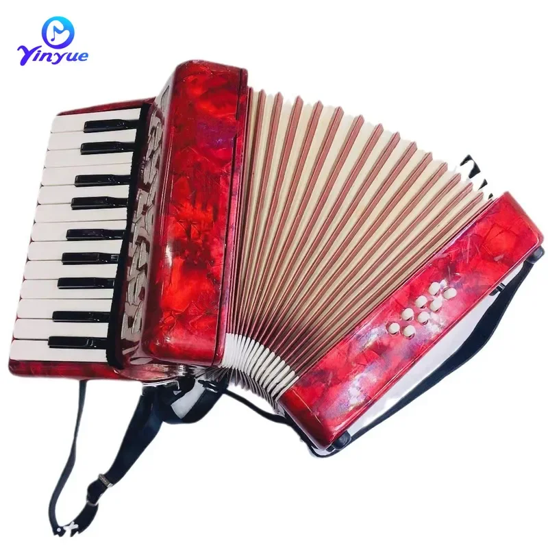 22 Key 8 Bass Accordion Musical Instrument for Beginners Primary Secondary High School Students Learning Practice Performance