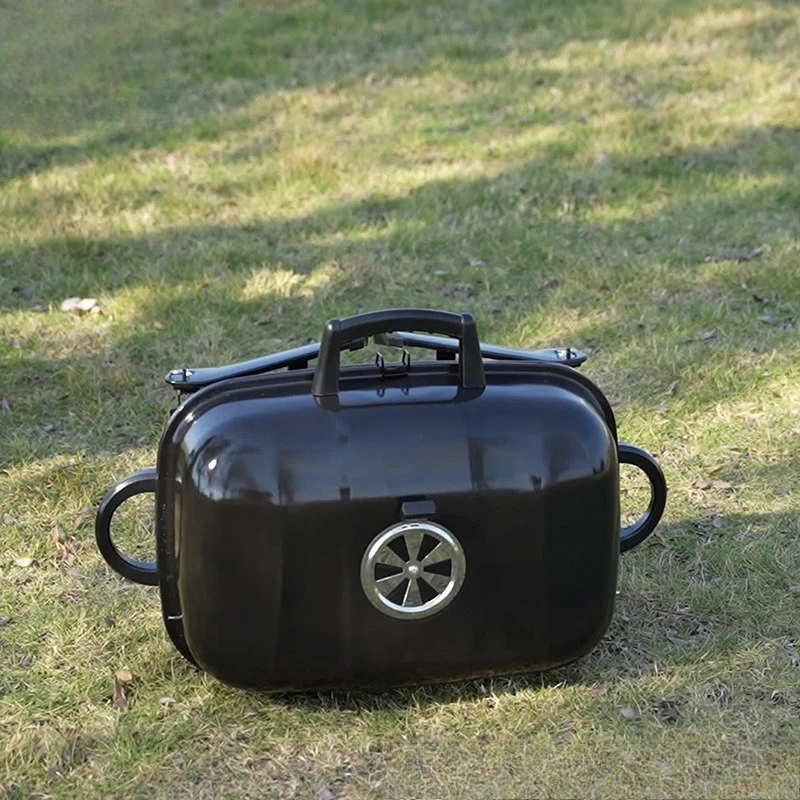 Picnic camping portable barbecue outdoor field charcoal barbecue grill household small fire stove surrounding