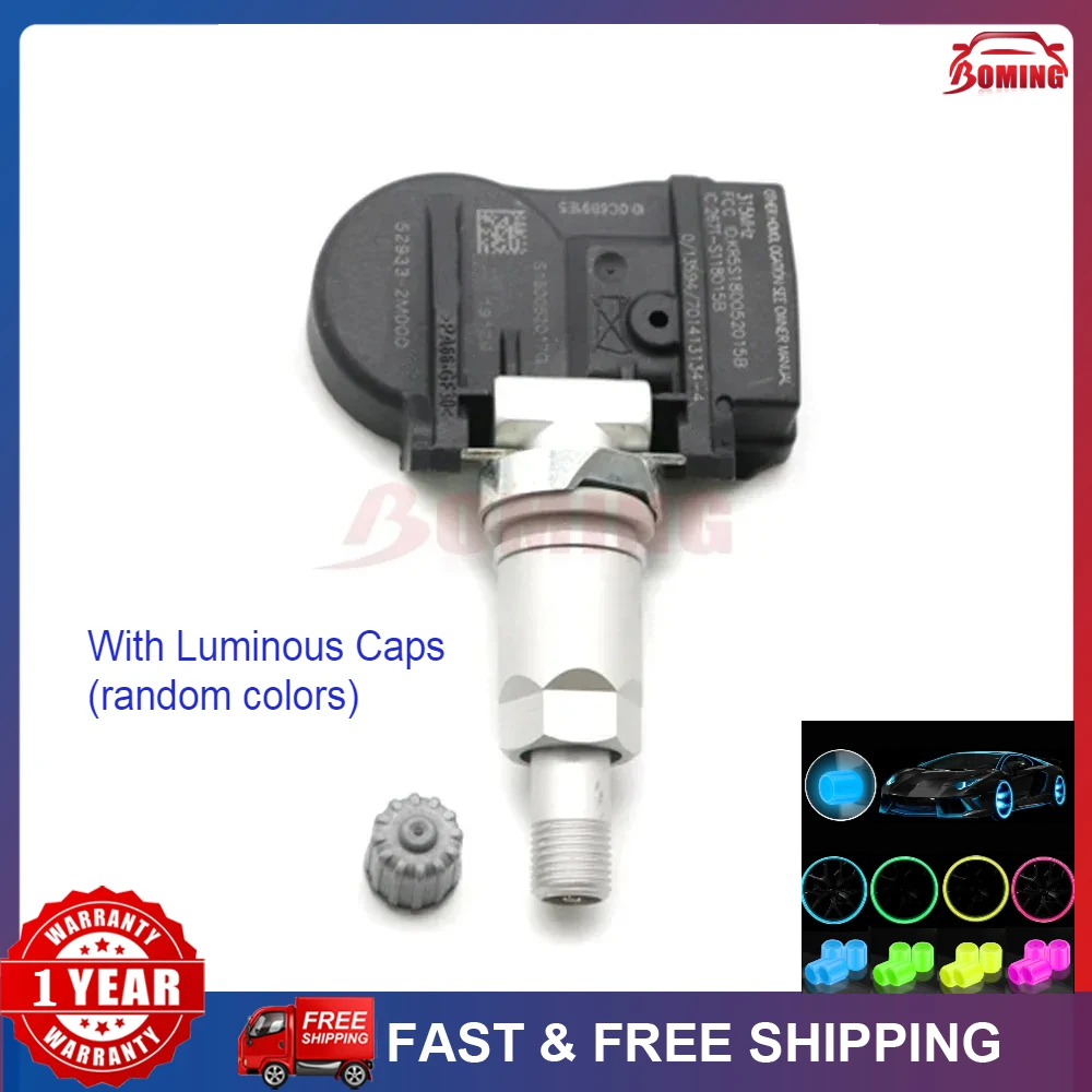 

4 шт. новый датчик контроля давления в шинах 52933-2M000 для Hyundai Accent Genesis Coupe Santa Fe Sport Kia Forte Optima Sorento Soul