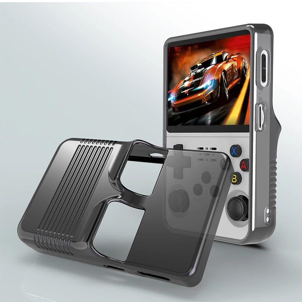 Durability TPU Protective Case Sleeve AntiScratch Soft Skin Cover for R36s Game Console