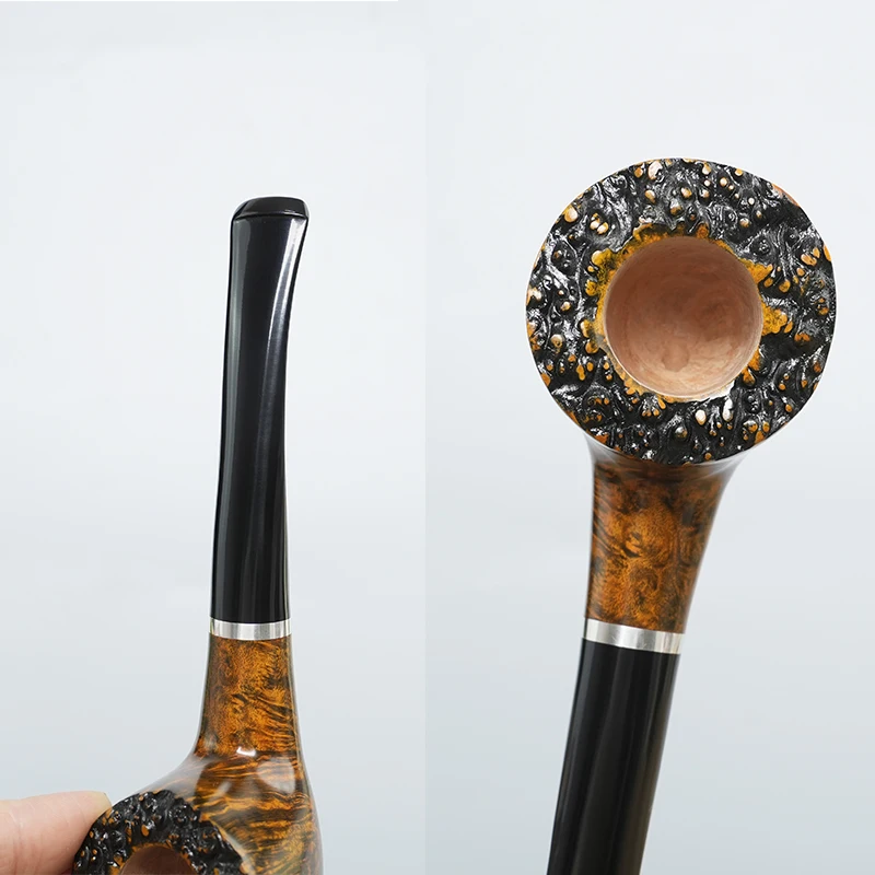 JIBILL handmade briar tobacco pipe bowl tree knot design flower pipe imitation Castro series pipe