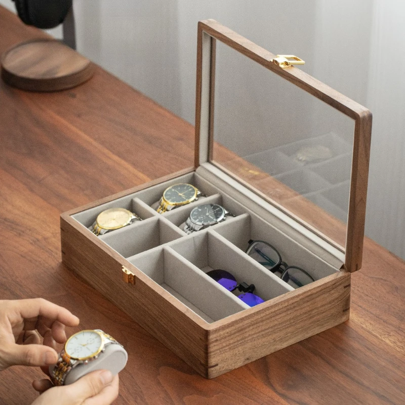 solid-wood-watch-box-luxury-retro-display-glasses-boxes-mechanical-watch-sunglasses-storage-case-exhibitors-organizers-supplies