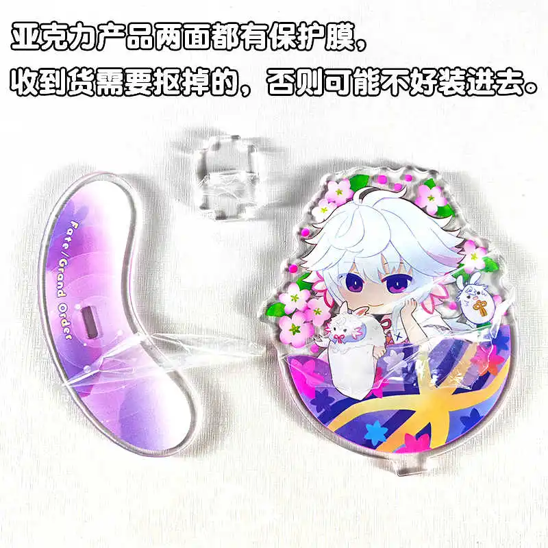 أنيمي الجنية فارس لانسلوت لانسلوت ميدروت تريستان ميرلين مورغان بيديفيري لطيف الاكريليك الشكل حامل نموذج ديكور الطاولة