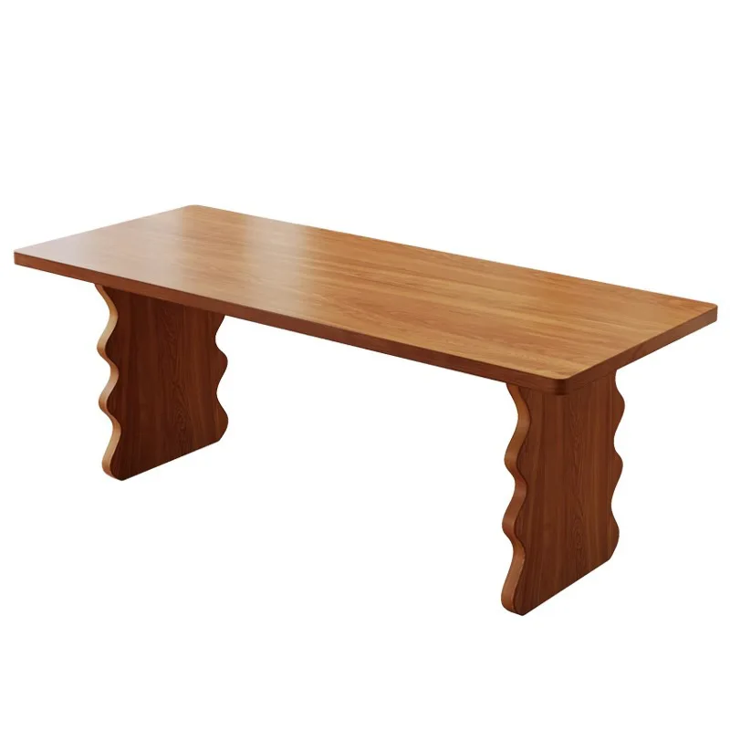 

Modern simple household solid wood dining tables and chairs, B & B rectangular dining tables