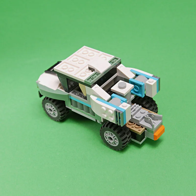 Modèle de voiture de ville MOC, briques de construction, camion tout-terrain classique, technologie modulaire, cadeaux de vacances pour enfants, jouets à assembler, costume