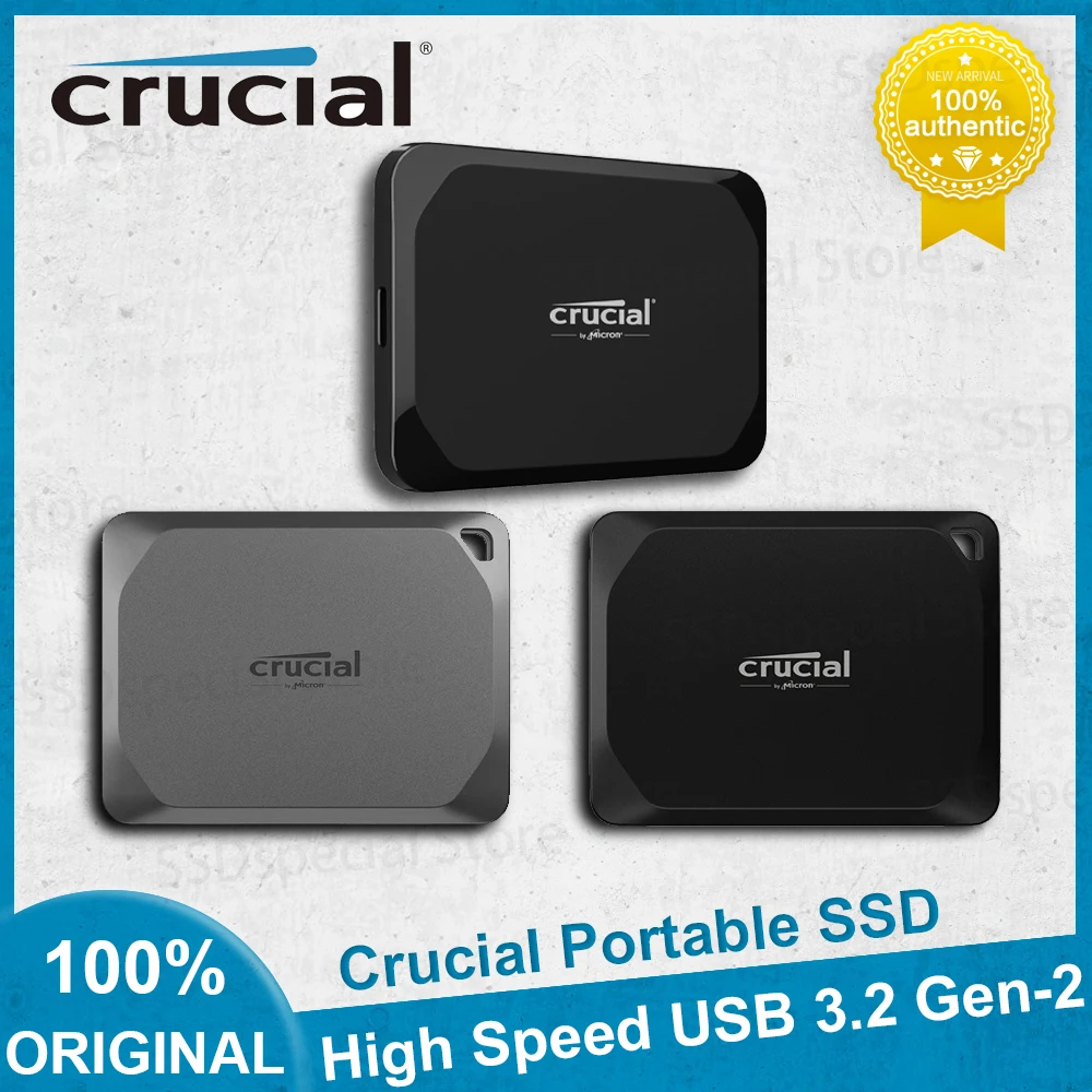 NEW Crucial X9 Pro  X10 Pro  X9 Portable SSD 1TB 2TB 4TB Sequential USB 3.2 Gen-2 2x2 PSSD  for Desktop Laptop External Portable