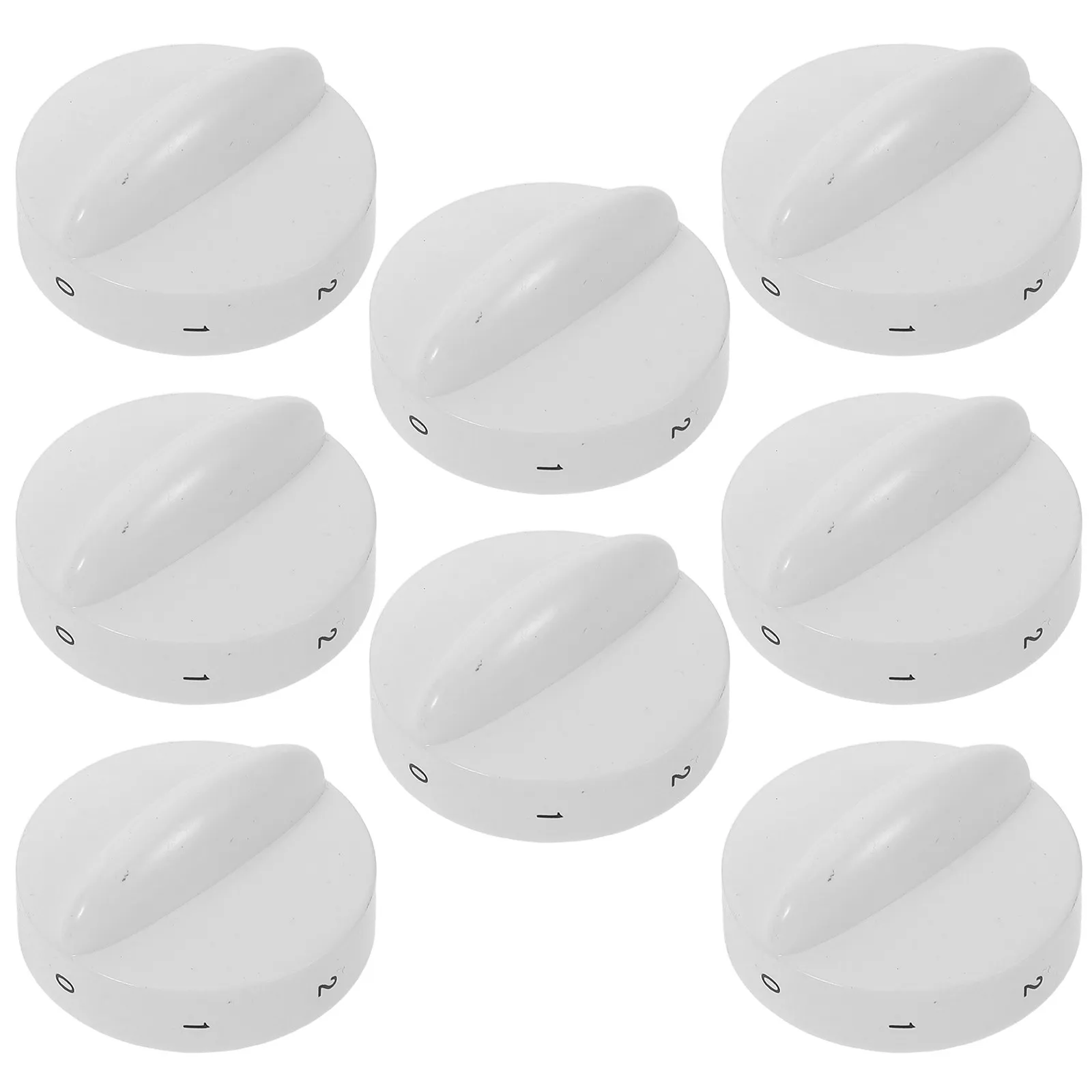 8pcs Refrigerator Temperature Control Knobs – 7-Level Adjustable Plastic Thermostat Switch Replacement