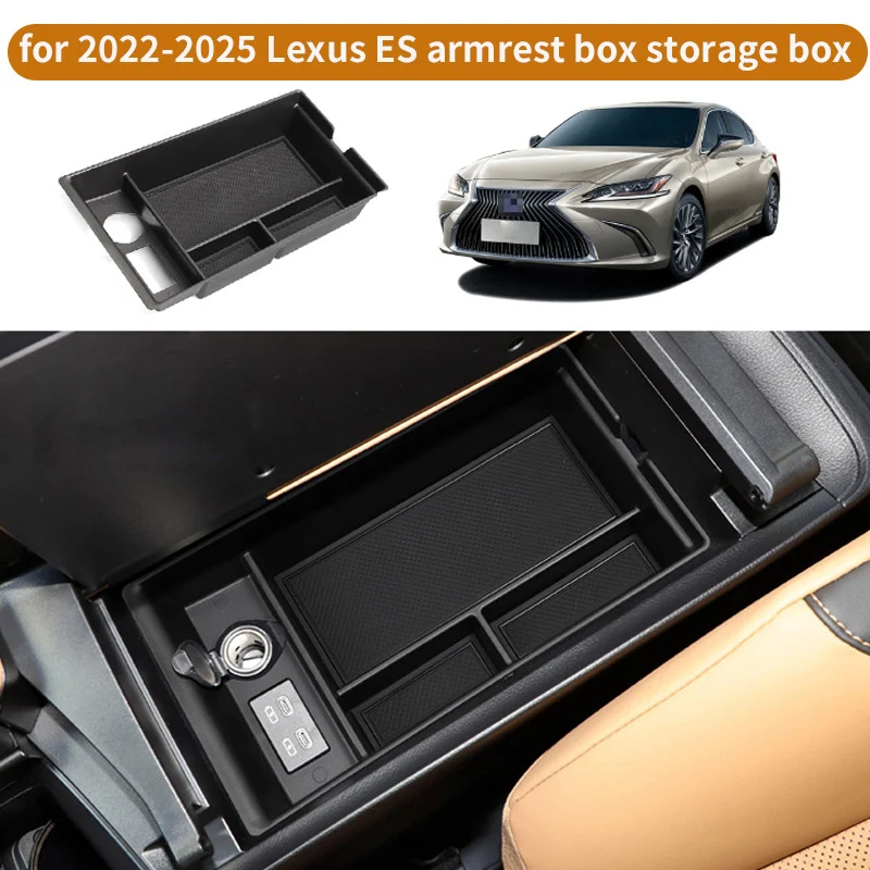 Para caja de almacenamiento con reposabrazos de consola central Lexus ES 2022-2025, caja de almacenamiento interior ES300H, caja de almacenamiento ES200