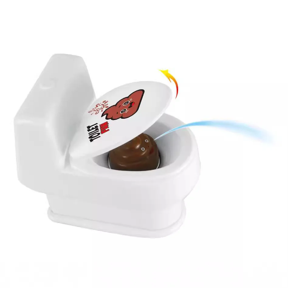 Mini Creative Sprinkler Toilet Novel Spray Poop Water Simulation Toilet Toys Interesting Prank Spray Toilet Spoofing Vent Toy