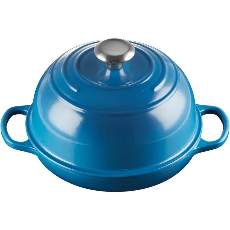 

Enameled Cast Iron Bread Oven, Marseille, 1.75 qt. Blue Color