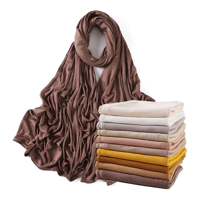 

Women Scarf Solid Scarf Hijab Turban Luxury Shawl Headscarf Bandana Wraps Foulards Femme Accesories Handkerchief