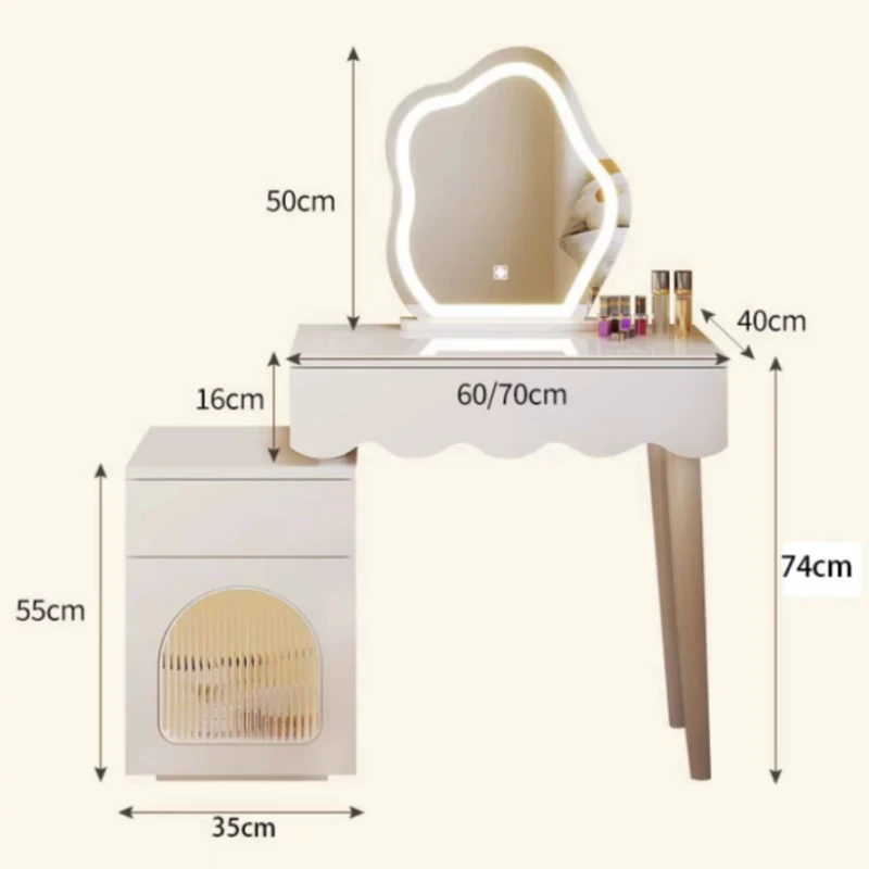 Clearance Italian Dressing Tables Station Organizer Open Cabinets Makeup Tables Dividers Girls Schminktisch Furniture Home