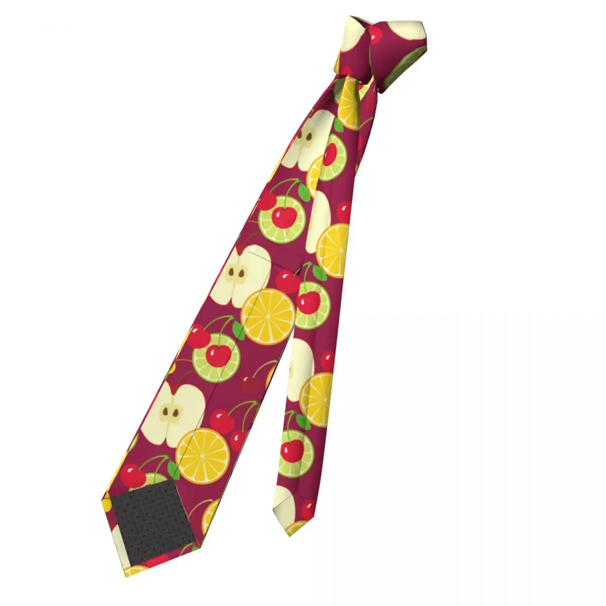 Fruit Summer Bright Apple Orange Slice Necktie Men Women Polyester 8 cm Neck Ties Fashion Wide Suits Accessories Cravat Wedding