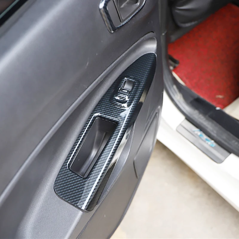 For Ford Fiesta 2009-2013 2012 2011 2010 Door Electric Window Switch Lift Panel Trim Cover Sticker