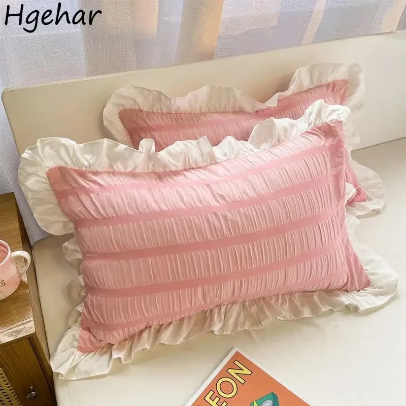 

Princess Pillow Case 1/2pcs Washable Fashion Bedding Luxury Pillowcase 48*74cm Skin-friendly Bedroom Universal Comfortable Daily