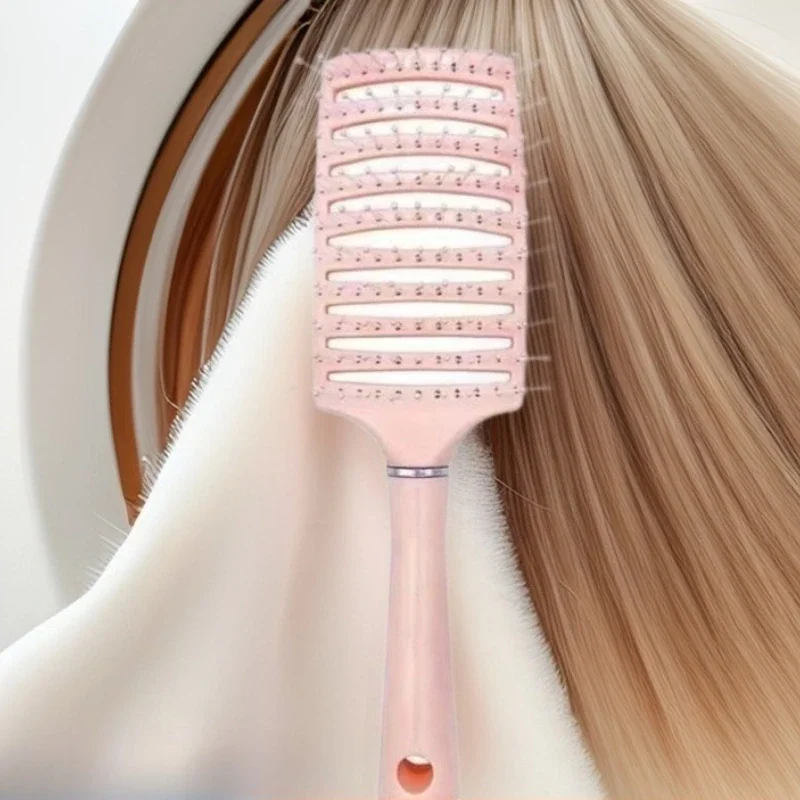 

Gentle Pink Magic Scalp Massage Hair Brush for Women - Professional Detangling Tool for Wet Curly Hair - Hairdressing Tools 2025