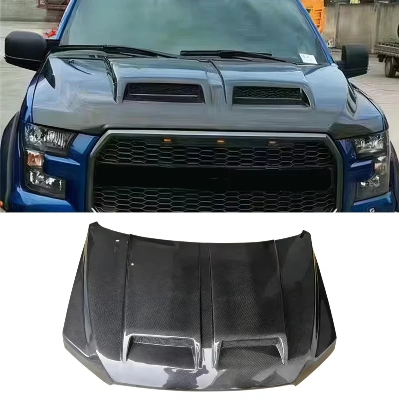 For Ford Raptor F150 2015-2019 MBJ Carbon Fiber Hood Bonnet Factory Outlet Hot Sell Car Body Kits Other Auto Parts