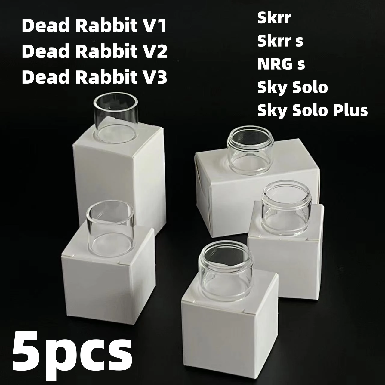 Geometric Model Glass Tank For DeadRabbit 1/2/3 R-T-A Sky Solo Plus skrr NRG S Office Glass Drawing Tools