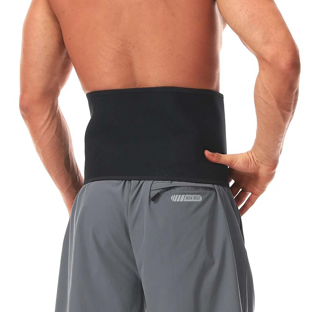 Men Sauna Suits Hot Thermal Sweat Belt Fat Burning Bodybuilding Waist Trainer Workout Slimming Girdles Gym Weight Loss Corset image 6