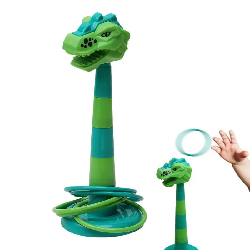 Outdoor Rings Toss Game Cute Detachable Dinosaur Ring Toy Educational Outdoor Toss Game Portable Tossing And Active Play Set For