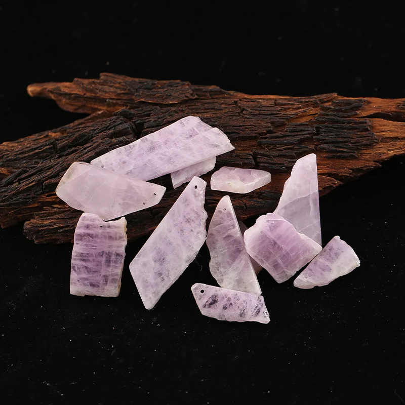 B&F 1PCS Amethyst Earring Beads – Handmade natural stone beads, perfect supplies for jewelry making.