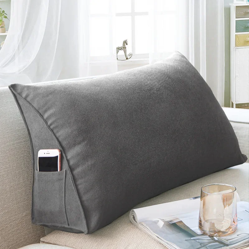 Triangular Sofa Cushion Cushion Pillow Large Back Living Room Rectangular Bedside Bed Lumbar Pillow Lumbar Cushion Bay Window