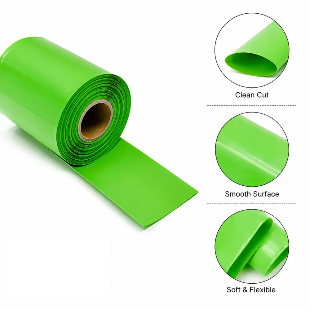 18650 Lipo Battery PVC Heat Shrink Tube Pack Width 30 -300mm Insulated Film Wrap Lithium Battery Case Heat Shrinkable Sleeve