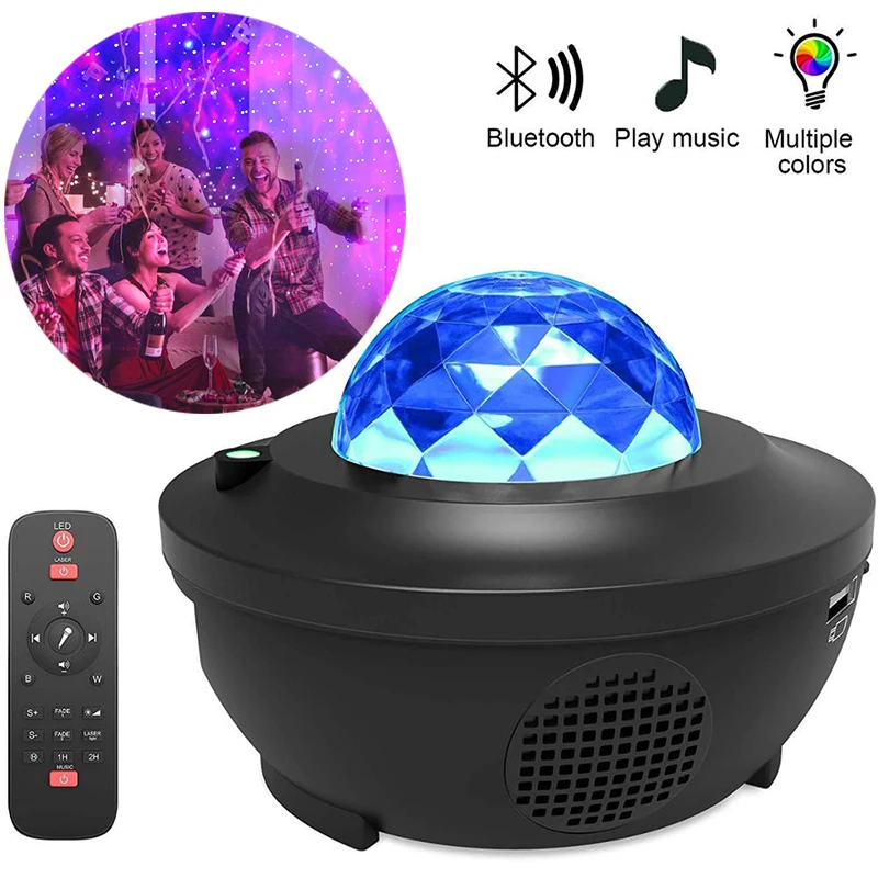 

Galaxy Starry Sky Projector Blueteeth USB Voice Control Music Player LED Night Light Romantic Projection Lamp Birthday Gift