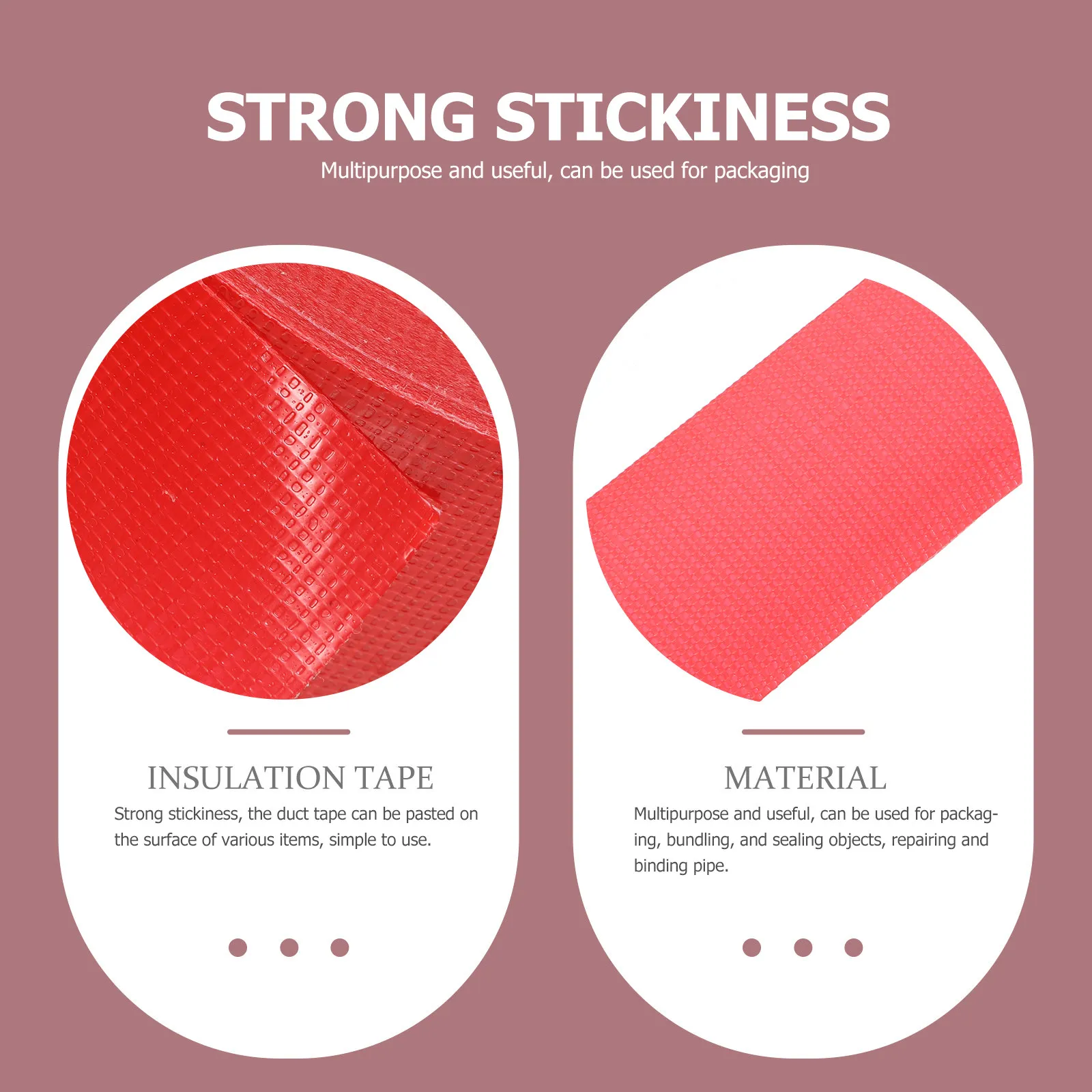 

Рулон прочной красной водонепроницаемой клейкой ленты для ремонта, DIY-проектов, герметизации и упаковки внутри и снаружи помещений