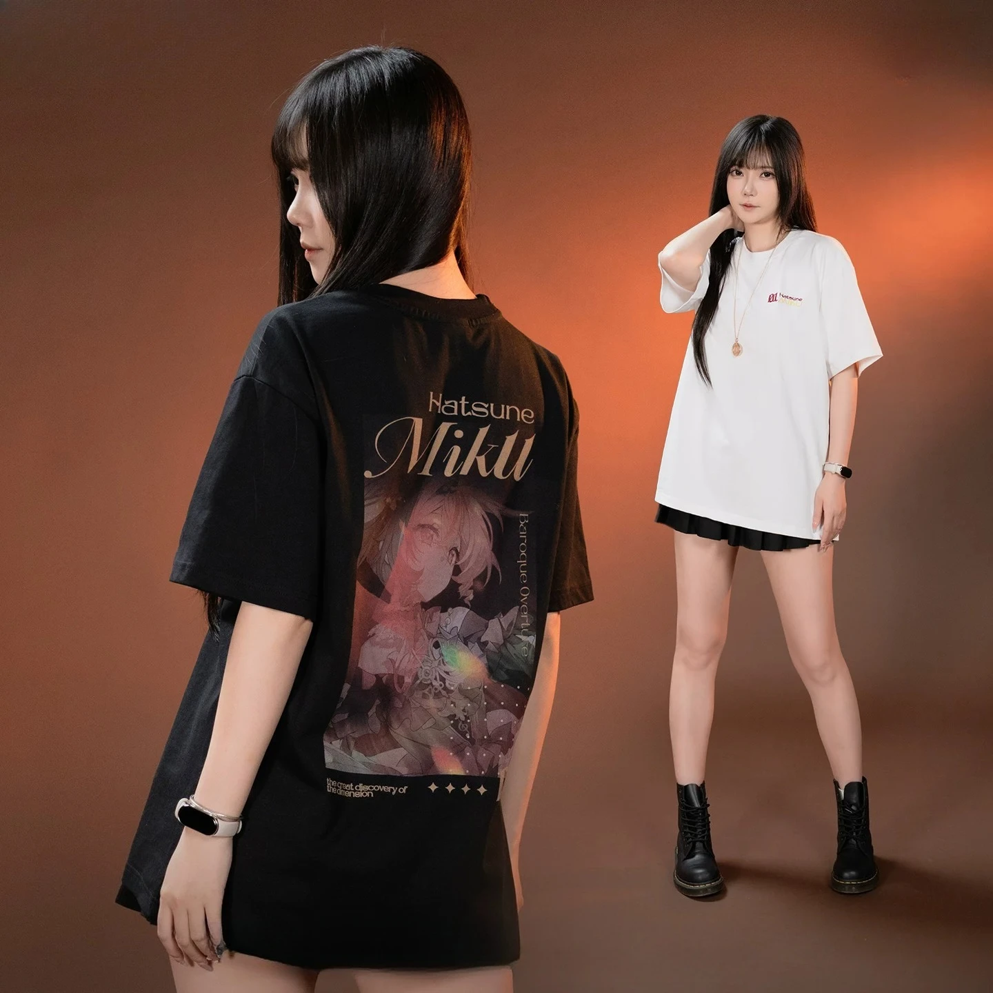 anime-hatsune-miku-retro-cosplay-t-shirt-women's-embroidery-technique-short-sleeved-unisex-sports-shirt