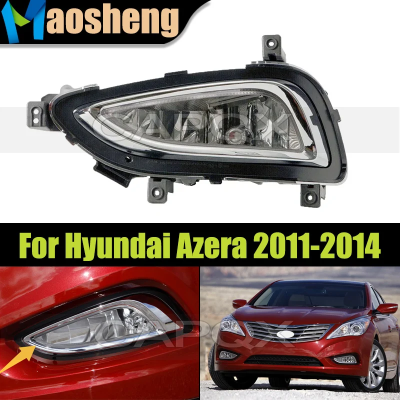 

Передний бампер, противотуманная фара, дневные ходовые огни для Hyundai Azera 2011-2014, противотуманная фара, противотуманная фара 92201-3V000 92202-3V000